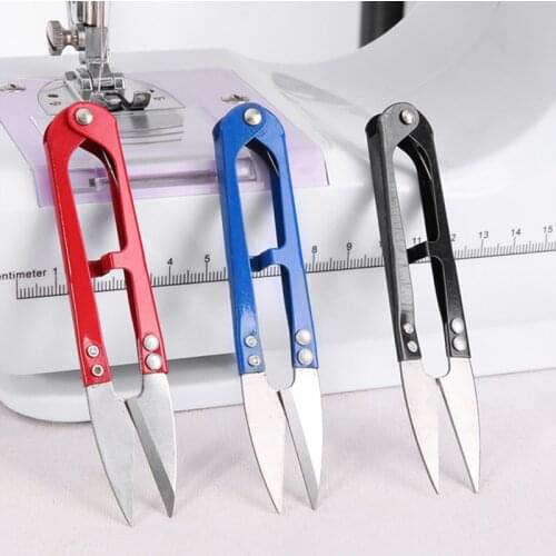 3Pcs Thread Scissors Nippers U Shape Clippers Yarn Stainless Steel Embroidery Craft Scissors fabric cut Tailor Cutter Sewing Too