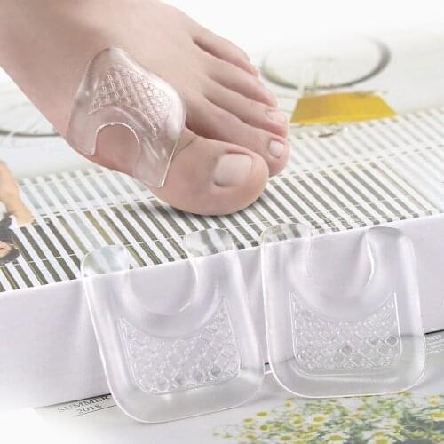 4pcs Toe Protector U-Shaped Gel Callus Pads Waterproof Foot Corn Protector Sticker Reduce Rubbing Reusable Callus Cushions