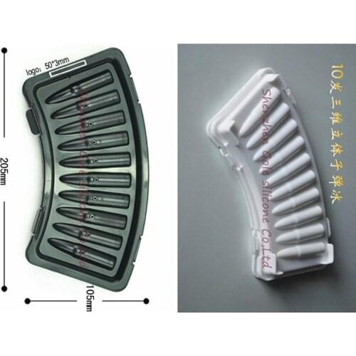 50pcs/lou Bullet Mold Plasic Mold Cooking Tools Cookie Cutter Ice Molds Ice Trays Silicone Mold Cupcake Box Cupcake Stand Tools