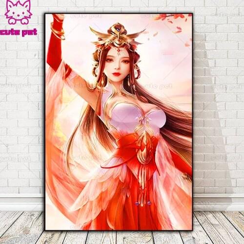 5D Classical beauty DIY Diamond Painting Full Drill Square round Diamond Mosaic Diamond Embroidery Cross Stitch Decoration Home