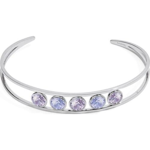 Brosway woman bracelet Symphonia steel with crystals BYM34
