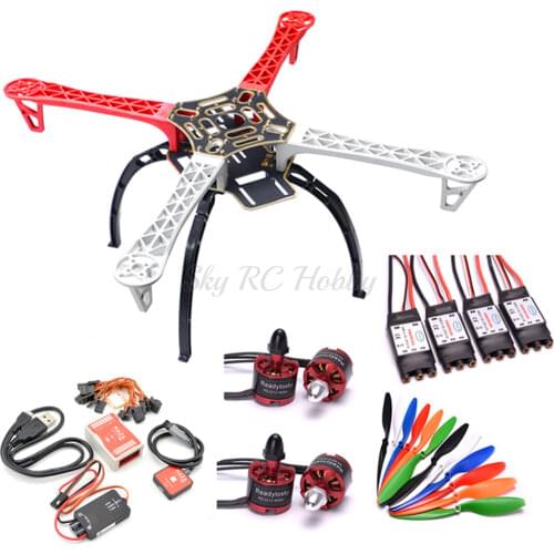 F450 450 Quadcopter MultiCopter Frame kit APM 2.8 w/ Shock Absorber 7M GPS Power Module 2212 Motor 30A Simonk ESC