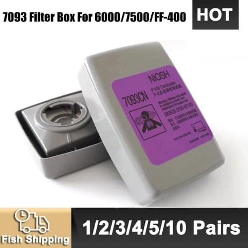 7093CN P100 Gas Cylinder Filter Anti-Particulate/PM0.3/Welding Fume Suitable For 6200/6800/7502 Mask KM004 Mask Accessories