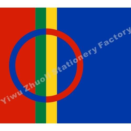 Finland Sami Flag 150X90cm (3x5FT) 120g 100D Polyester Double Stitched High Quality Banner Free Shipping