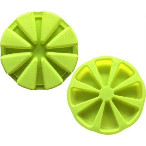 Eight Equal Parts Bakeware Molds Cake Pan Silicone Baking Cake Mold Triangle Pudding Muffin Molds Mould Cakes Cake Tools Fo V8L2