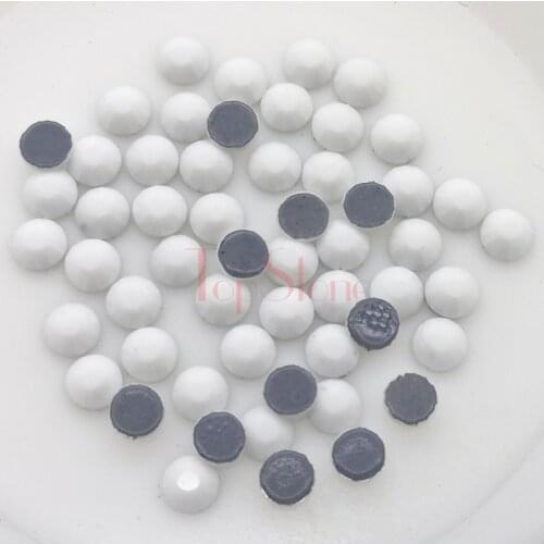 New Color Porcelain White Color SS10~SS30 Crystal Glass Hot Fix Stone Beads Flatback Iron On Hotfix Strass Rhinestone