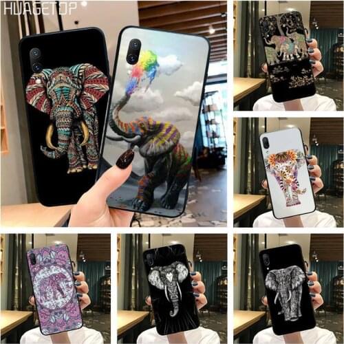 HUAGETOP Indian Animal Elephant Totem Luxury Phone Case For Vivo Y91c Y17 Y51 Y67 Y55 Y7s Y81S Y19 V17 vivos5