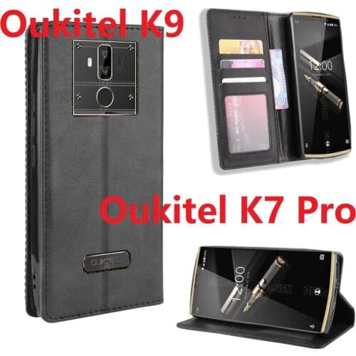 2021 Wallet Leather For Oukitel K7 Pro Case Magnetic Protective Book Stand Card Oukitel K9 Cover