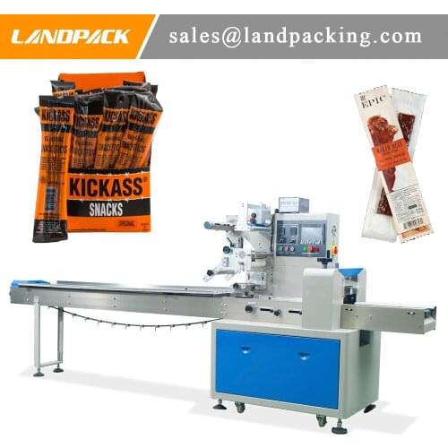 Beef Jerky Flow Wrap Machine Convenient Packing
