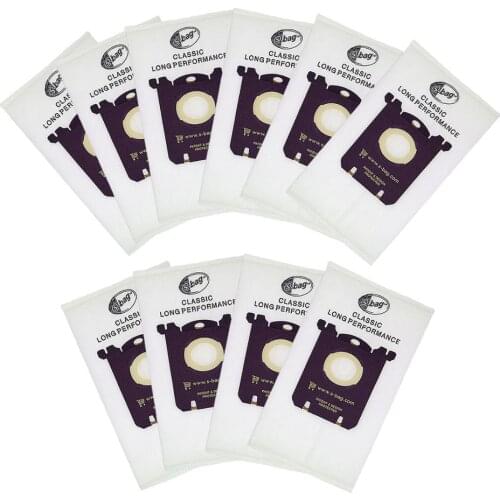 10pcs Vacuum Cleaner Bags Dust Bag White for Electrolux Philips Tornado Vacuum Cleaner filter and S-BAG FC8021 HR6999 FC9088