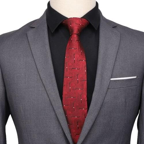 SHENNAIWEI 7cm neck ties corbatas tie for men Shirt accessories jacquard Striped