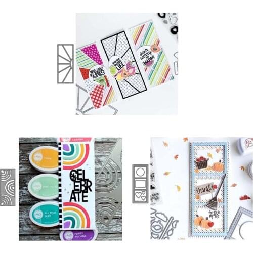 Metal Cutting Dies Three kinds Slimline for Scrapbooking Steel Craft Die Cut Embossing Paper Card Album Stencil