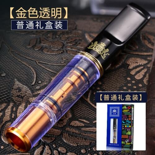 New 1pcs Recycle Cleanable Cigarette Filter Metal Cigarette Holder Mouthpiece Cleaning holder Mens Gadget G608