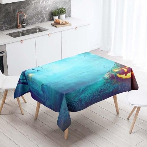 Rectangular Tablecloths With High Quality Vivid 3D Printing Decorative Table Cloth Hallowmas Decoration