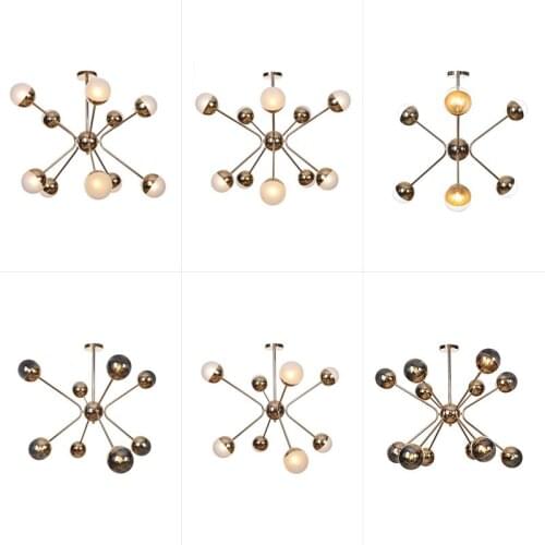 Nordic personality 6/8/10/12 Heads pendant light G4 LED light 3w*1 Industrial Hanging Lamp AC110V 220V pendant lamp D1124-FGJ