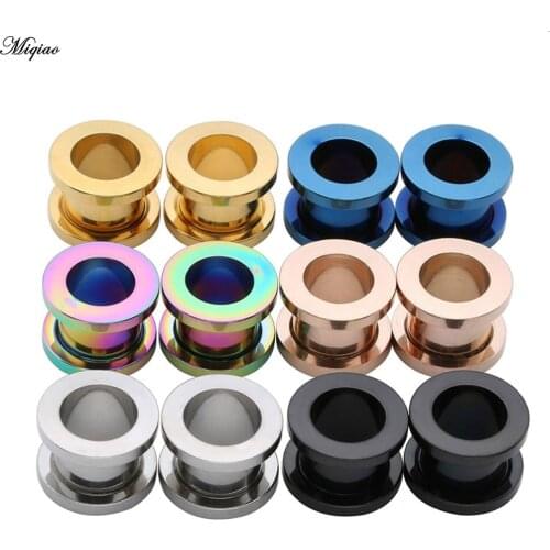 Miqiao 1 piece Hot Selling Stainless Steel Pulley Metal Ear Extension Human Body Popular Piercing Jewelry