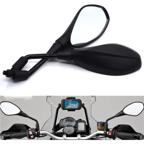 Universal 10mm Motorcycle Rearview Mirror Left&Right Rear View Mirrors Housing Side Mirror For Triumph Tiger 800 1050 Street