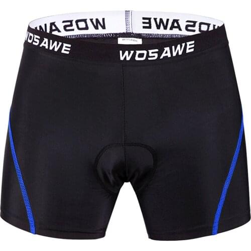 Unisex Men Woman Cycling Shorts Comfortable Bicycle Shorts Gel Blue Line Not Easy to Deformation