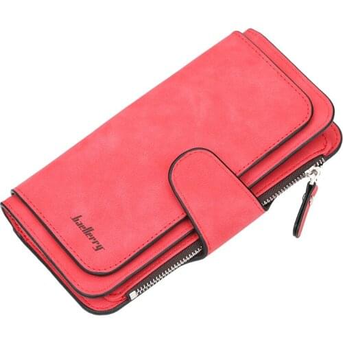High Quality Luxury Women Clutch Leather Ms Wallet Long Wallet Brand Cowskin Card Holder Coin Purse Female Business Wallet