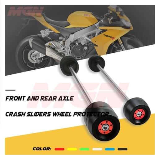 Front REAR Axle Fork Crash Slider For Aprilia RSV4 RSV4-R/RSV4-RF/RSV4-RR 2009-2020 Motorcycle Wheel Protector Falling Protectio
