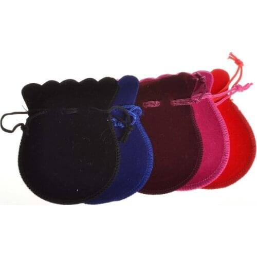 Wholesale 100pcs/lot 9x12cm Gourd Pouches Cute Ring Necklace Jewelry Gift Packaging Bag Wedding Decoration Drawstring Bags