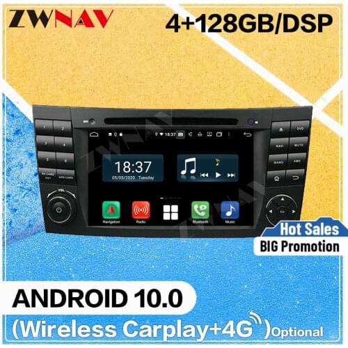 128G Carplay Android 10 Screen Car Multimedia DVD Player For BENZ W211 GPS Navi Auto Radio Audio Music Stereo Receiver Head Unit