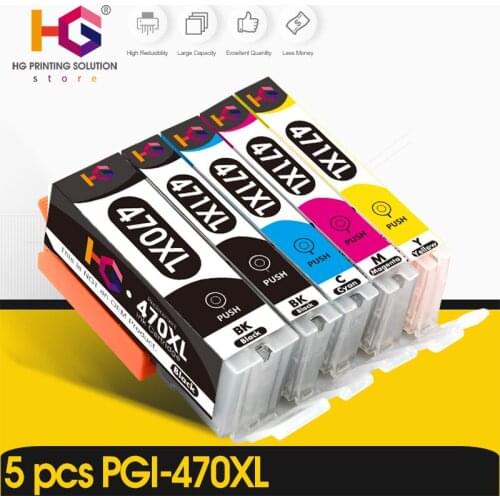 5PCS For canon 470 471 PGI-470 CLI-471 compatible ink cartridge For canon PIXMA MG6840 MG5740 MG 6840 MG 5740 TS5040 TS6040