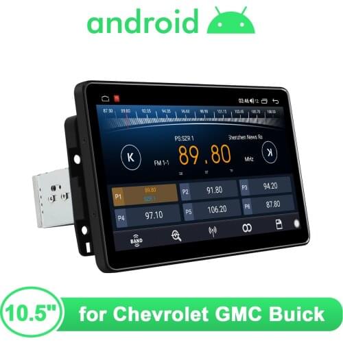 Joying Android 10 10.5” Car Radio Central Multimedia 1 Din Automotive Sound GPS DVR For Chevrolet GMC Buick With Apple CarPlay