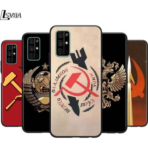 Russia flag for Huawei Honor 30 20S 20 10i 9S 9A 9C 9X 8X 10 9 Lite 8A 7C 7A Pro Phone Case Black Cover