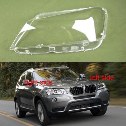 For BMW X3 F25 2010 2011 2012 Lampshade Headlight Transparent Cover Headlight Housing Headlamp Cover Lens Shell