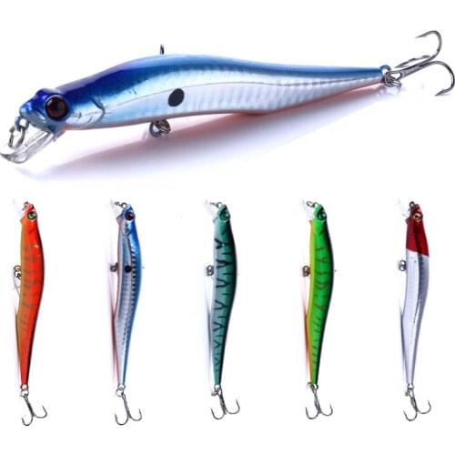 12cm 10g Minnow Fishing Lure Artificial Baits 3D Fish Eye Minow Lures Fake Bait Swimbait Crankbait