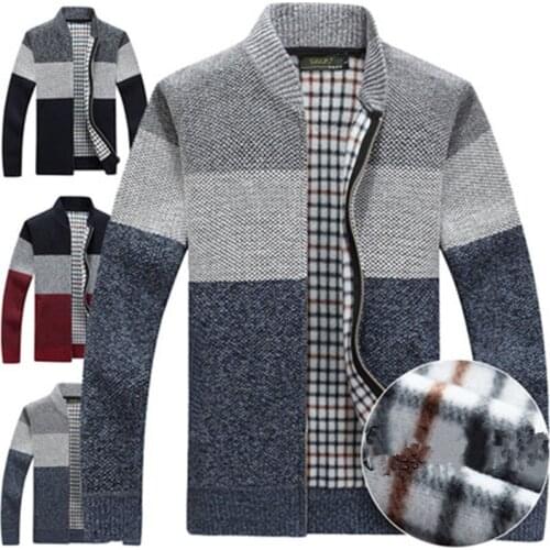 JUBBEE Men's Cardigans With Zip