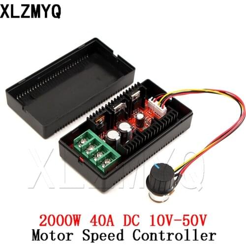 DC 12V 24V 48V 2000W 10-50V 40A PWM HHO DC Motor Speed Control RC Controller Manufacturer Direct Supply