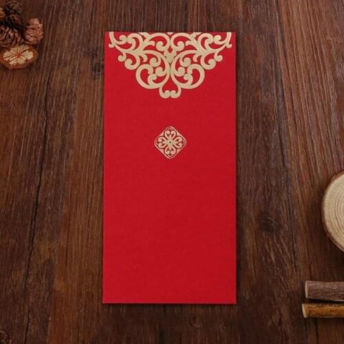 10pcs/set 2021 New Year Wedding Red Envelope Chinese Spring Festival Gold Printing Red Pocket To Fill In Money