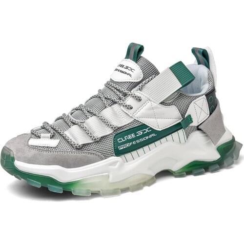 Air Mesh Sneakers Men Women Cushioning Thick Sole Sports Running Shoes Outdoor Athletic Walking Gym Shoes Couple Casual Shoes