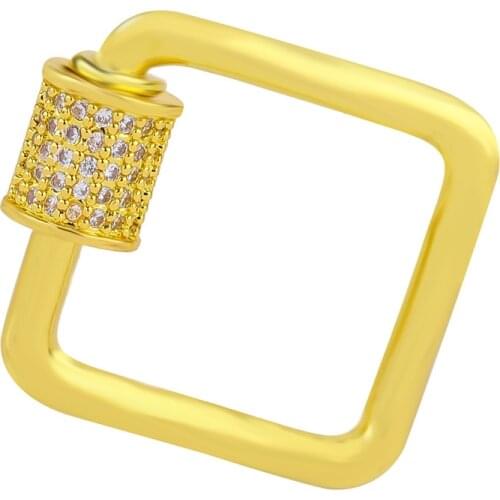 1Pcs/lot Copper Fastener Screw Clasp Lock Hook Spiral Clasps Accessories for DIY Luxury Jewelry Making For Woman Necklace Made