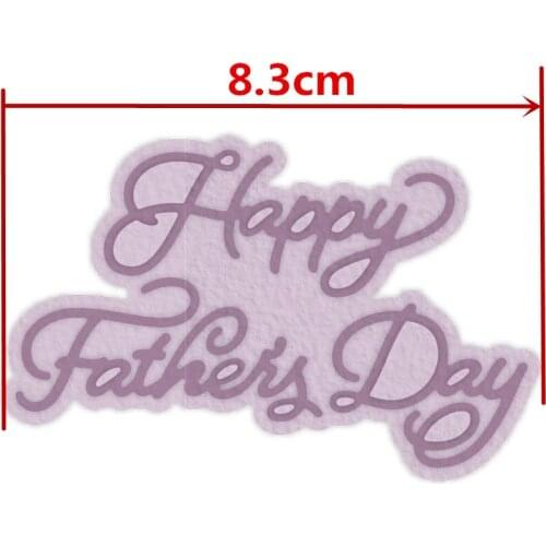 Metal Cutting Dies Fathers Day Blessing Words for DIY Scrapbooking Embossing Paper Cards Making Crafts Templates New Dies 2019