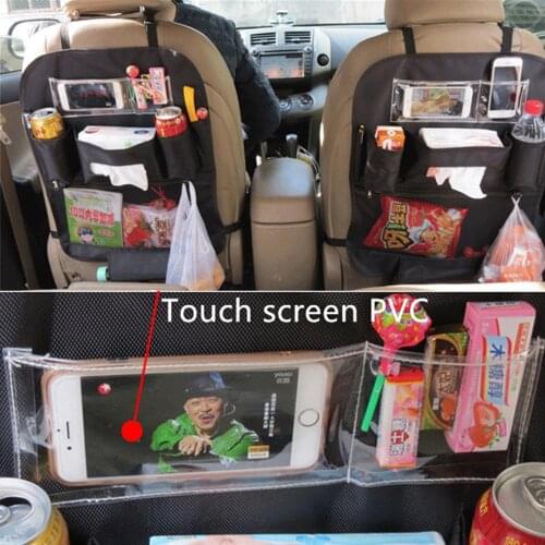Multi-function Car Organizer Auto Storage Bag Phone Pouch Pocket Car Phone Holder Tissue Bag Car Storage Hanging Bag Cup Holder