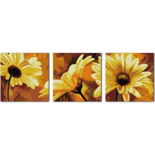 African daisy cross stitch kit 14ct 11ct count print canvas stitching embroidery DIY handmade needlework