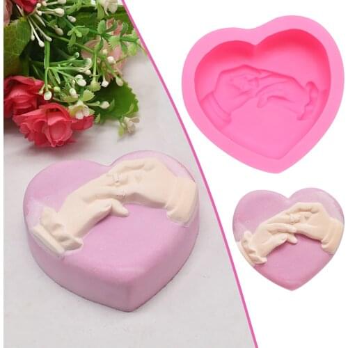 New Creative Silicone Mold for Valentines Day Baking Fudge Chocolate Mold for Commemorating Plaster Gift Mold Making Tools X8
