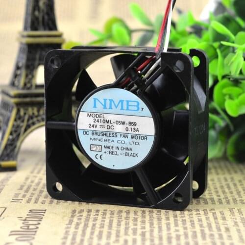 New FOR NMB-MAT fan 2410ML-05W-B59 6025 24V alarm signal