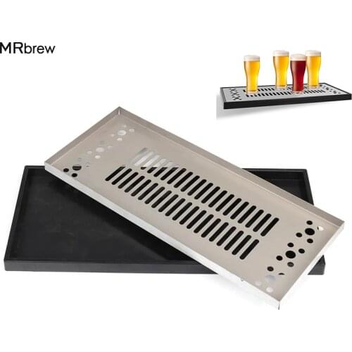 Surface Mount Drip Tray Stainless Steel Beer Drip Shelf ,Non-Slip ,No Drain,Drip Rack For Homebrew ,Bar ,Beer Tower 50x21.8x2.3