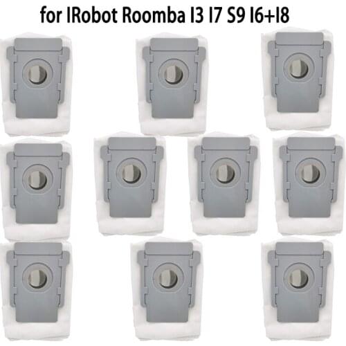 10 Pack Vacuum Bags for IRobot Roomba I3+(3550) I7+(7550) S9+(9550) I6+(6550) I8+(8550) Clean Base
