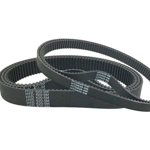 1pcs Rubber Timing Belt, HTD590/595/600/605/610/615/620/6225/630/635/640/645/650/655/660/665/670/675-5M
