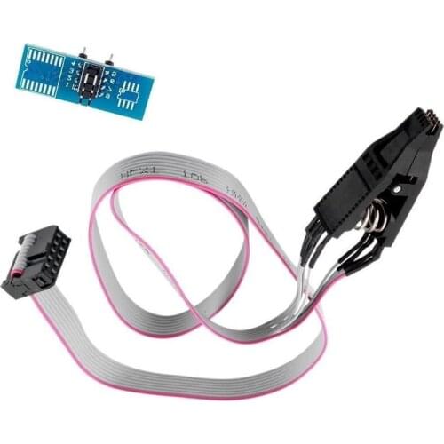 SOIC8 SOP8 Flash Chip IC Test Clips Socket Adapter Programmer BIOS/24/25/93