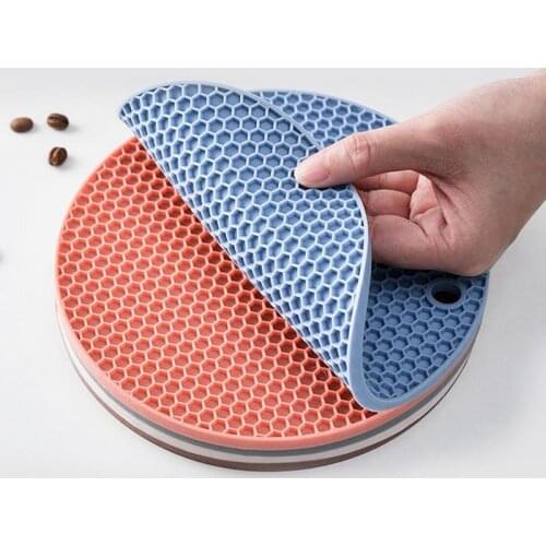 Heat Insulation Table Mat Anti-Skid Cup Pads Tea Cup Milk Mug Coffee Cup Coaster Silicone Hot Pot Holder Kitchen Accessories