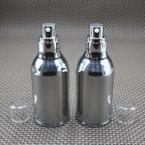 50ml UV airless bottle Rotation vacuum pump bottle lotion bottle used for Cosmetic Containe 50pcs