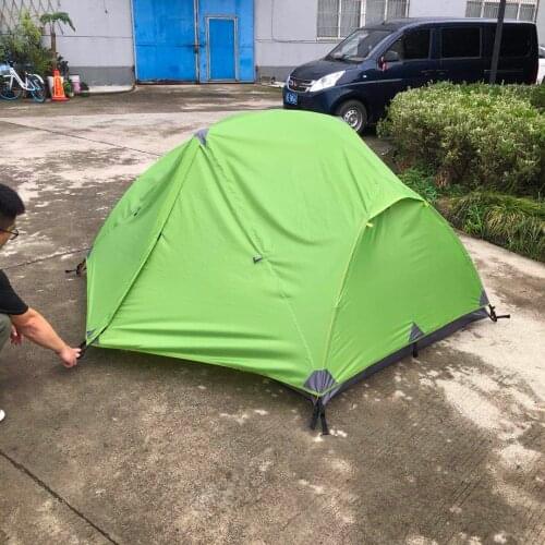 High-end Ultralight Trekking tent,CZX-277 Outdoor Gravity 1P/2P Ultralight Backpacking Tent,Green Tent,Green Camping Tent