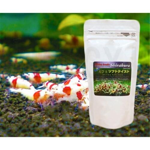 Japan imported white warehouse expensive shrimp food new version of soft jade crystal shrimp food feed 80 grams