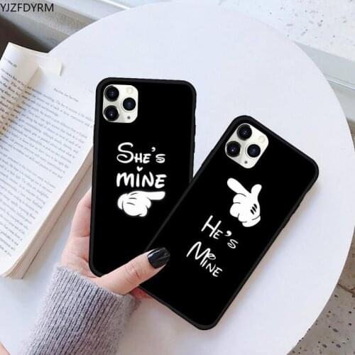 Funny "She is Mine" Transaprent Case for iPhone 12 Mini 11 Pro X XS Max XR 8 7 6 6s Plus Soft Silicone Protective Cover
